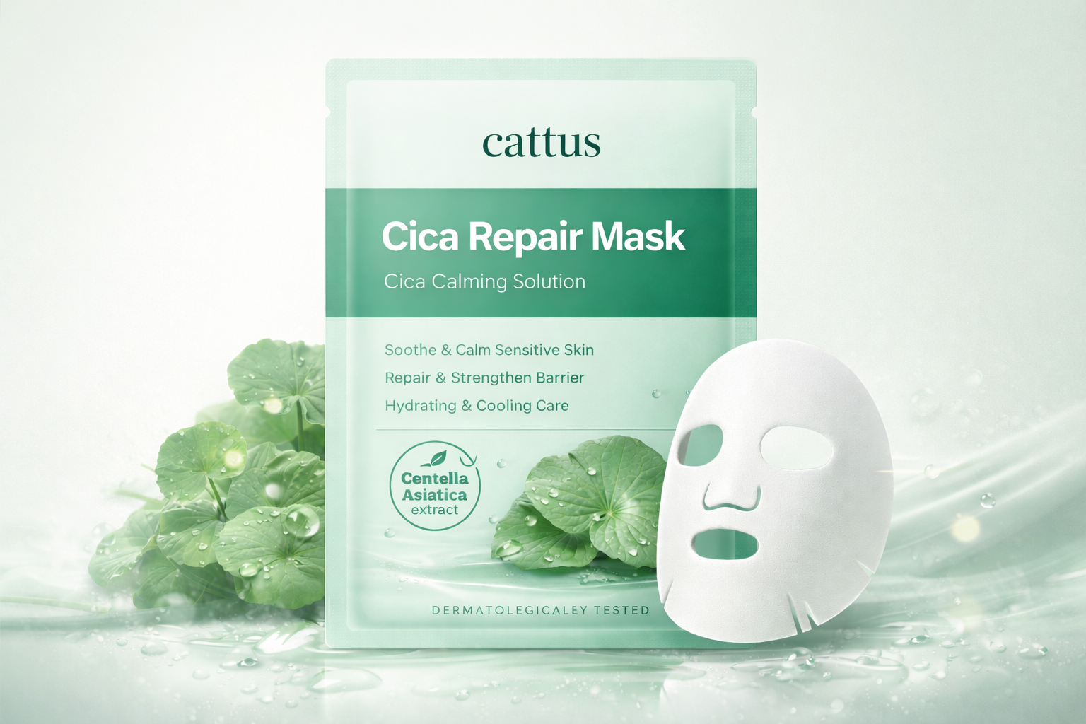 cattus cica facial mask is the most popualr skincare product in Korea